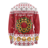 Malta Christmas Long Sleeve Shirt Maltese Honey Rings - Wonder Print Shop