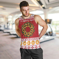 Malta Christmas Men Tank Top Maltese Honey Rings - Wonder Print Shop