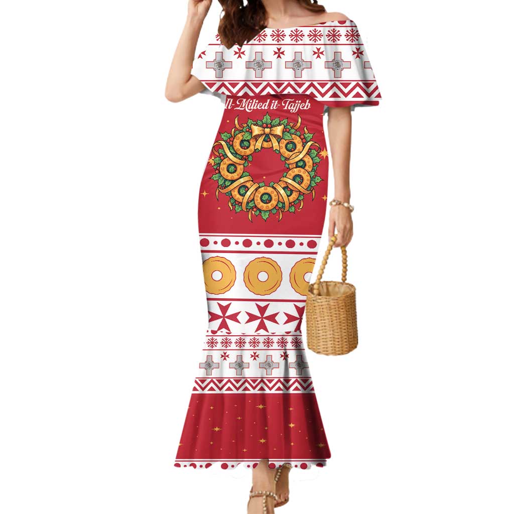 Malta Christmas Mermaid Dress Maltese Honey Rings - Wonder Print Shop