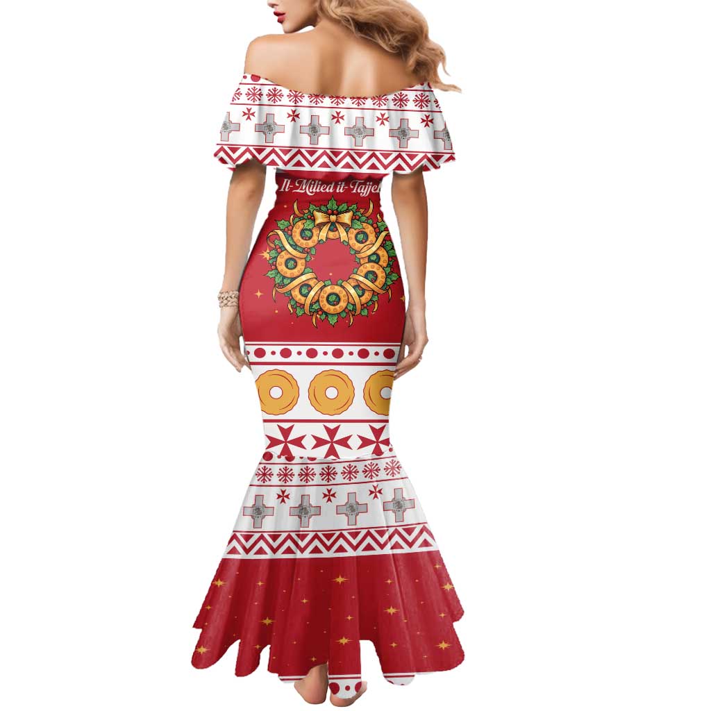 Malta Christmas Mermaid Dress Maltese Honey Rings - Wonder Print Shop