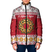 Malta Christmas Padded Jacket Maltese Honey Rings - Wonder Print Shop
