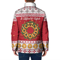 Malta Christmas Padded Jacket Maltese Honey Rings - Wonder Print Shop