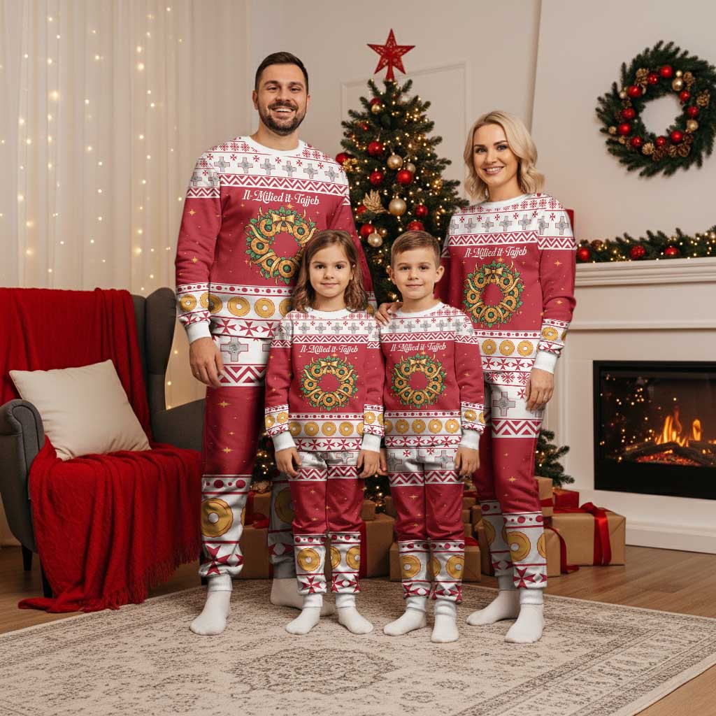 Malta Christmas Pajama Set Maltese Honey Rings - Wonder Print Shop
