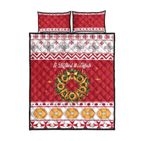 Malta Christmas Quilt Bed Set Maltese Honey Rings - Wonder Print Shop