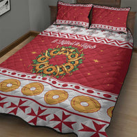 Malta Christmas Quilt Bed Set Maltese Honey Rings - Wonder Print Shop