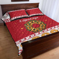 Malta Christmas Quilt Bed Set Maltese Honey Rings - Wonder Print Shop