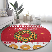 Malta Christmas Round Carpet Maltese Honey Rings - Wonder Print Shop