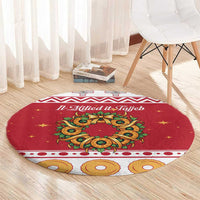 Malta Christmas Round Carpet Maltese Honey Rings - Wonder Print Shop
