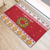 Malta Christmas Rubber Doormat Maltese Honey Rings - Wonder Print Shop