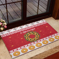 Malta Christmas Rubber Doormat Maltese Honey Rings - Wonder Print Shop