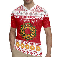 Malta Christmas Rugby Jersey Maltese Honey Rings - Wonder Print Shop