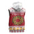 Malta Christmas Sleeveless Zip Hoodie Maltese Honey Rings - Wonder Print Shop