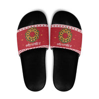 Malta Christmas Slide Sandals Maltese Honey Rings - Wonder Print Shop