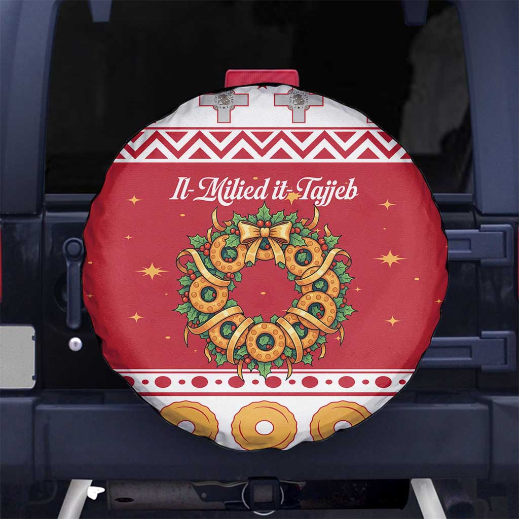 Malta Christmas Spare Tire Cover Maltese Honey Rings - Wonder Print Shop