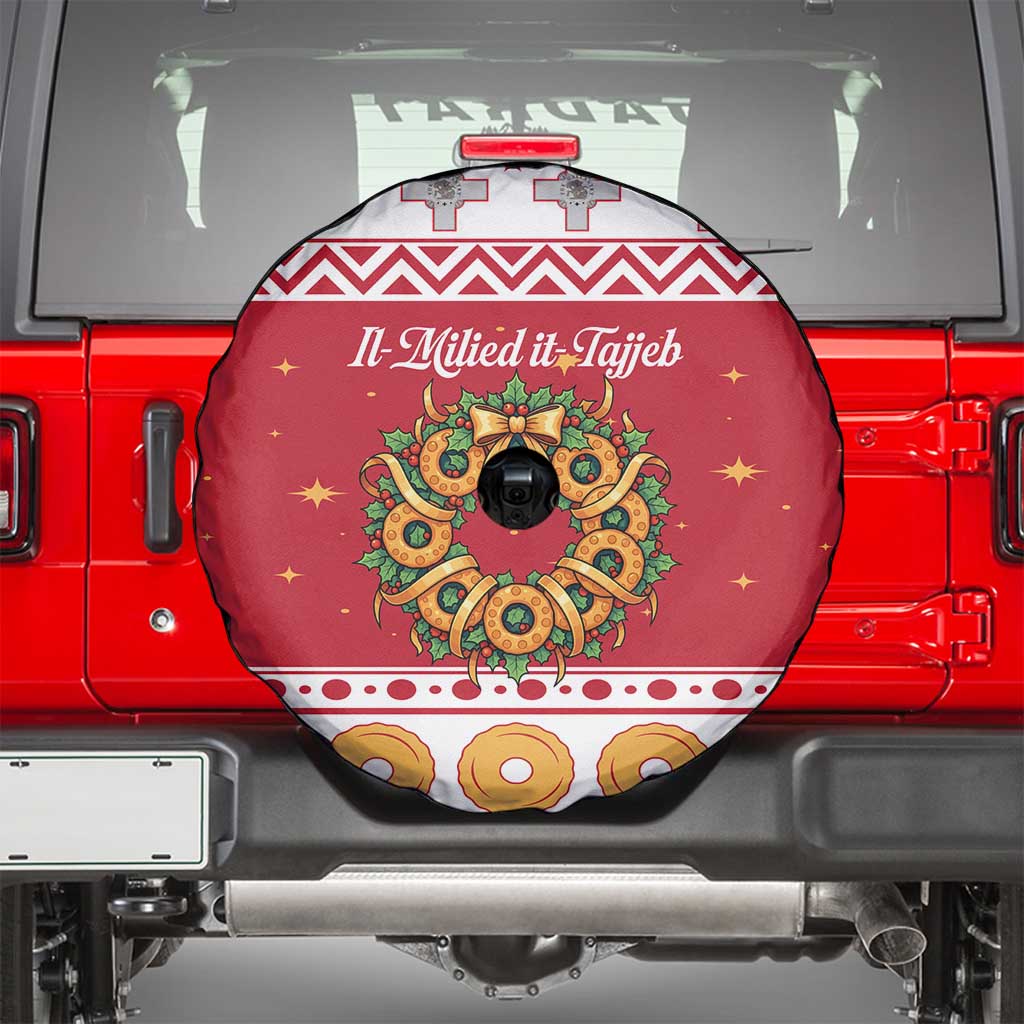 Malta Christmas Spare Tire Cover Maltese Honey Rings - Wonder Print Shop