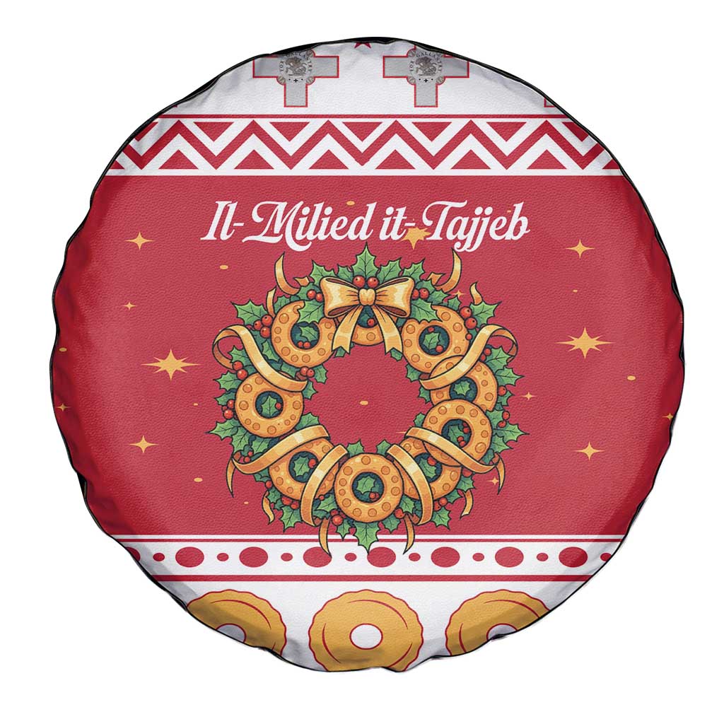 Malta Christmas Spare Tire Cover Maltese Honey Rings - Wonder Print Shop