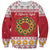 Malta Christmas Sweatshirt Maltese Honey Rings - Wonder Print Shop