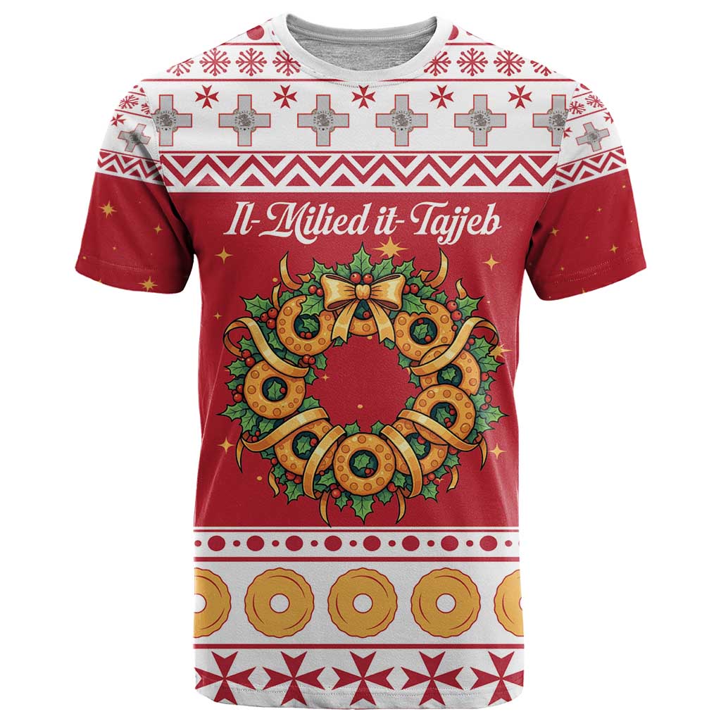 Malta Christmas T Shirt Maltese Honey Rings - Wonder Print Shop