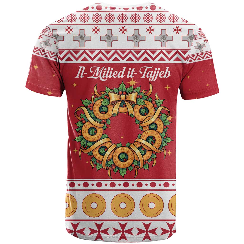 Malta Christmas T Shirt Maltese Honey Rings - Wonder Print Shop