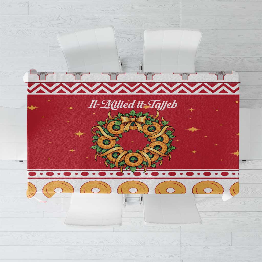 Malta Christmas Tablecloth Maltese Honey Rings - Wonder Print Shop