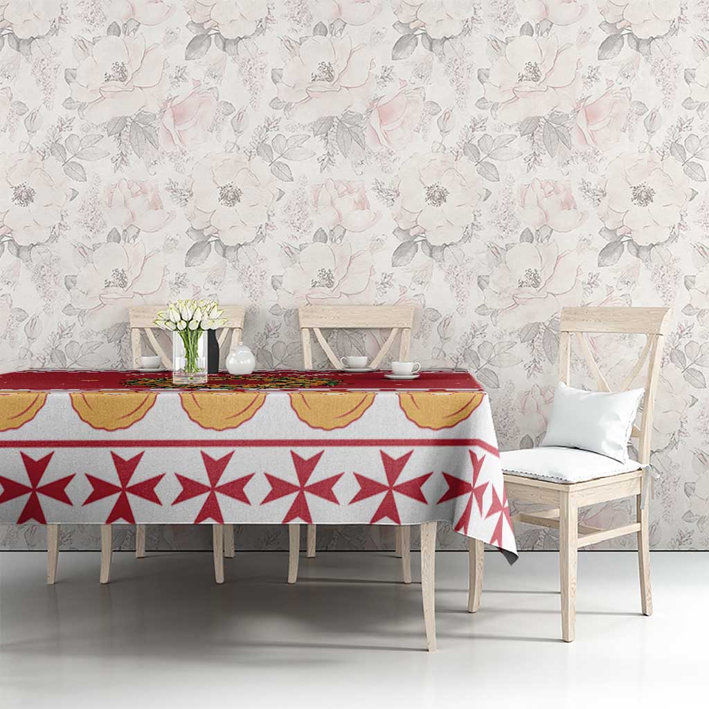 Malta Christmas Tablecloth Maltese Honey Rings - Wonder Print Shop