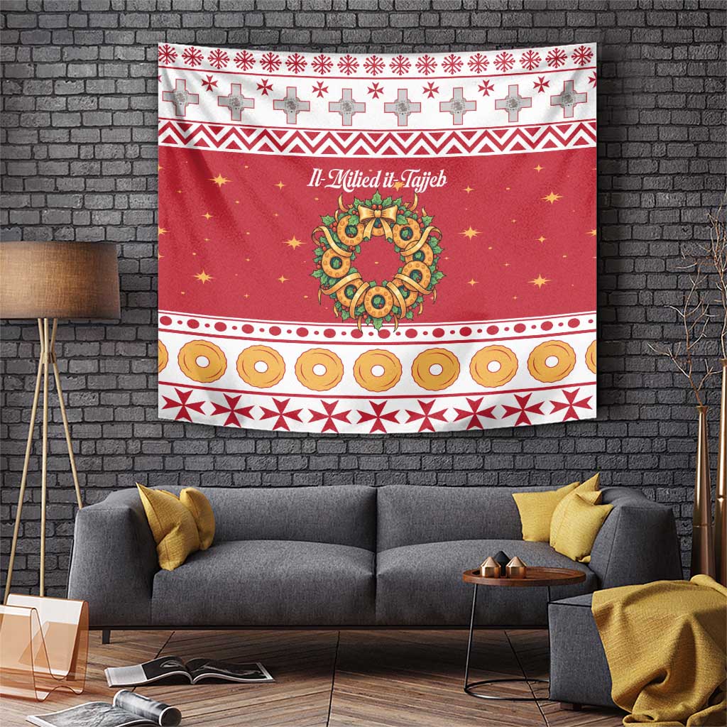 Malta Christmas Tapestry Maltese Honey Rings - Wonder Print Shop