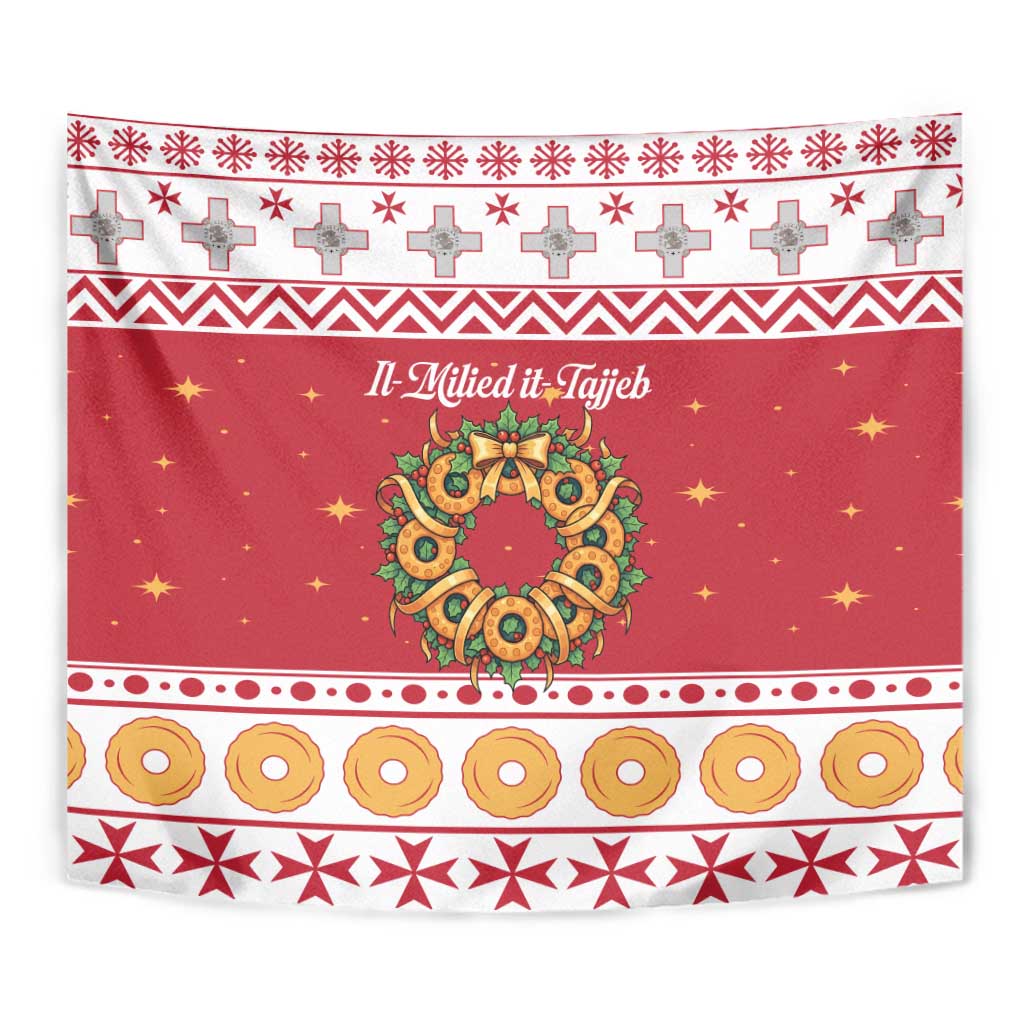 Malta Christmas Tapestry Maltese Honey Rings - Wonder Print Shop