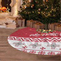 Malta Christmas Tree Skirt Maltese Honey Rings - Wonder Print Shop