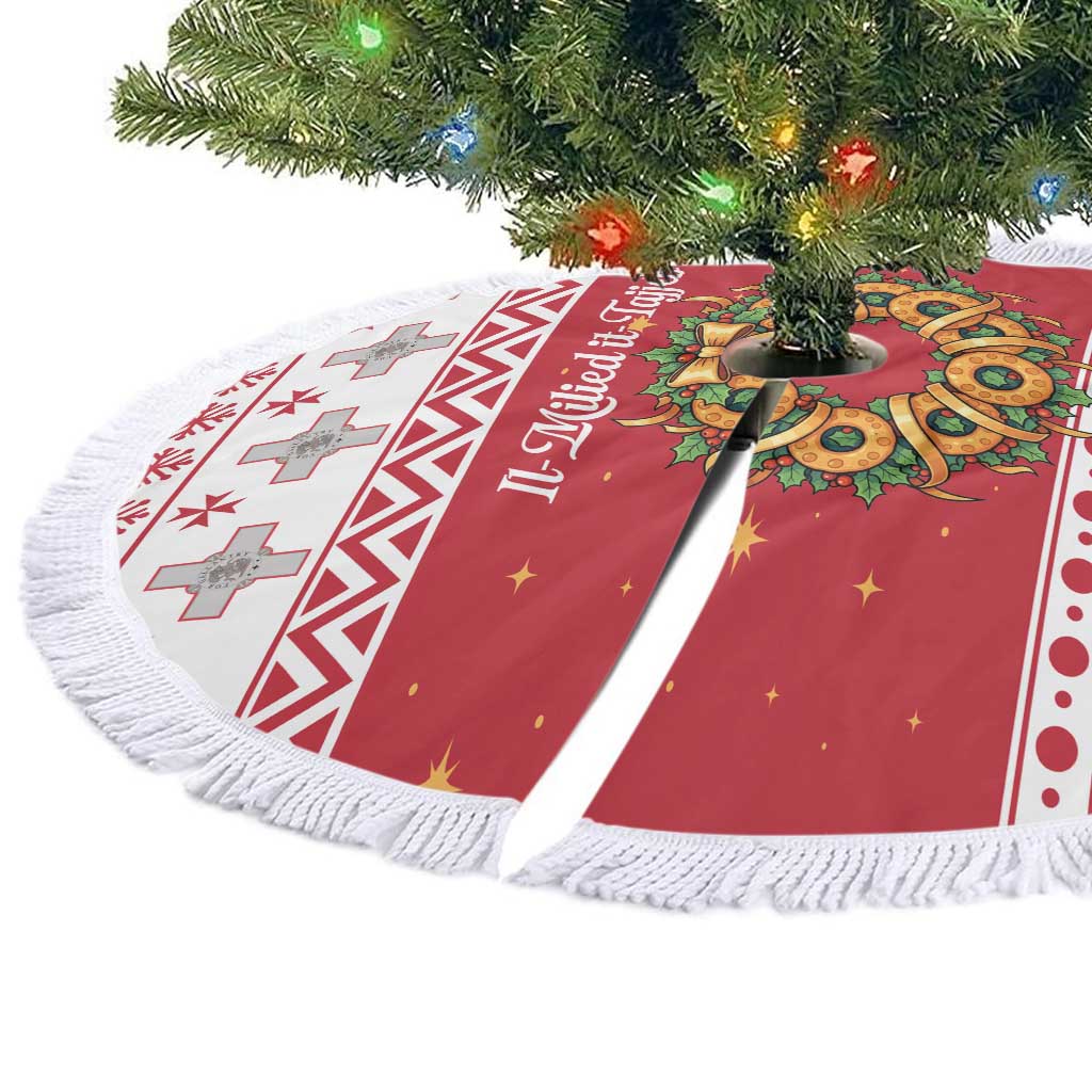 Malta Christmas Tree Skirt Maltese Honey Rings - Wonder Print Shop