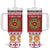 Malta Christmas Tumbler With Handle Maltese Honey Rings - Wonder Print Shop