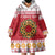 Malta Christmas Wearable Blanket Hoodie Maltese Honey Rings - Wonder Print Shop