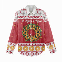 Malta Christmas Women Casual Shirt Maltese Honey Rings - Wonder Print Shop