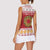 Malta Christmas Women Sleeveless Polo Shirt Maltese Honey Rings - Wonder Print Shop