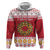 Malta Christmas Zip Hoodie Maltese Honey Rings - Wonder Print Shop