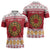Malta Christmas Zipper Polo Shirt Maltese Honey Rings - Wonder Print Shop