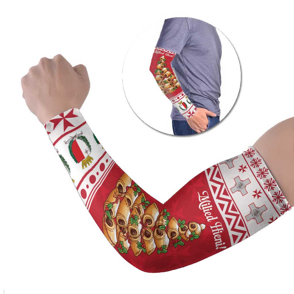 Traditional Maltese Imqaret Pastry Arm Sleeves Malta Imqaret Christmas Tree - Wonder Print Shop