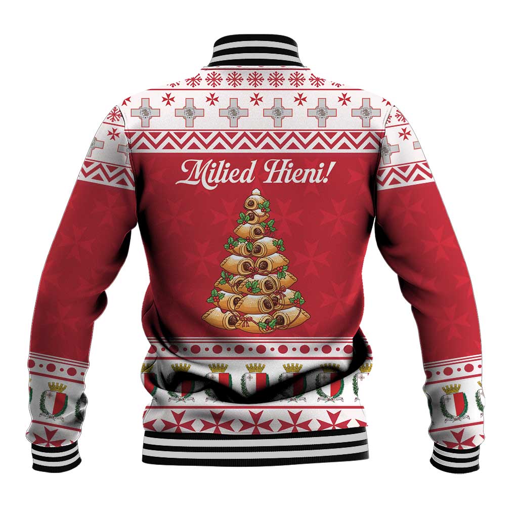 Traditional Maltese Imqaret Pastry Baseball Jacket Malta Imqaret Christmas Tree - Wonder Print Shop