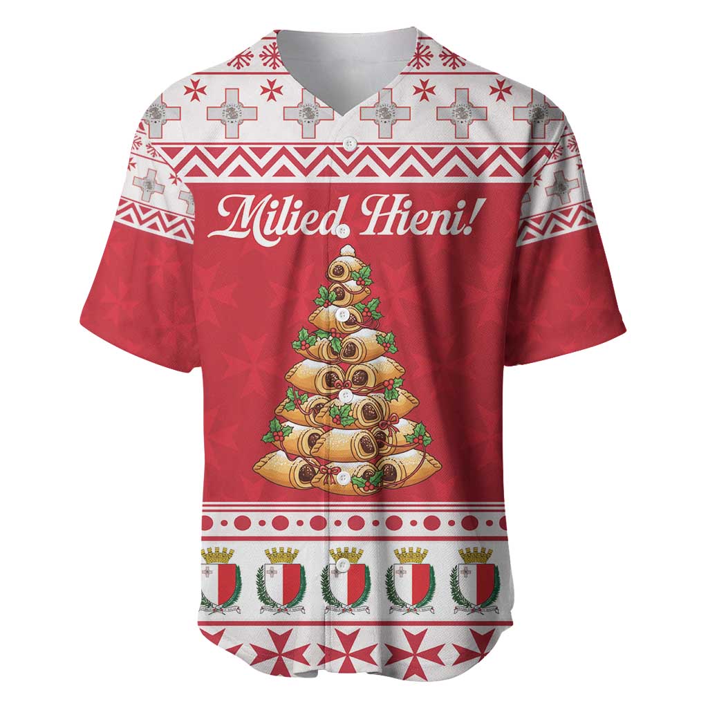 Traditional Maltese Imqaret Pastry Baseball Jersey Malta Imqaret Christmas Tree - Wonder Print Shop