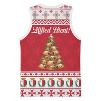 Traditional Maltese Imqaret Pastry Basketball Jersey Malta Imqaret Christmas Tree - Wonder Print Shop