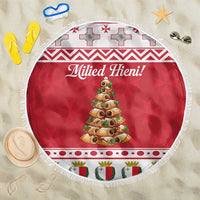 Traditional Maltese Imqaret Pastry Beach Blanket Malta Imqaret Christmas Tree - Wonder Print Shop