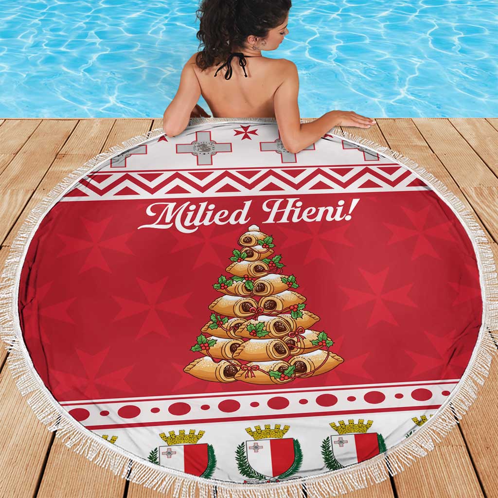 Traditional Maltese Imqaret Pastry Beach Blanket Malta Imqaret Christmas Tree - Wonder Print Shop