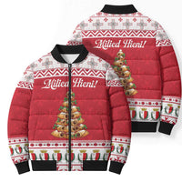 Traditional Maltese Imqaret Pastry Bomber Puffer Jacket Malta Imqaret Christmas Tree - Wonder Print Shop