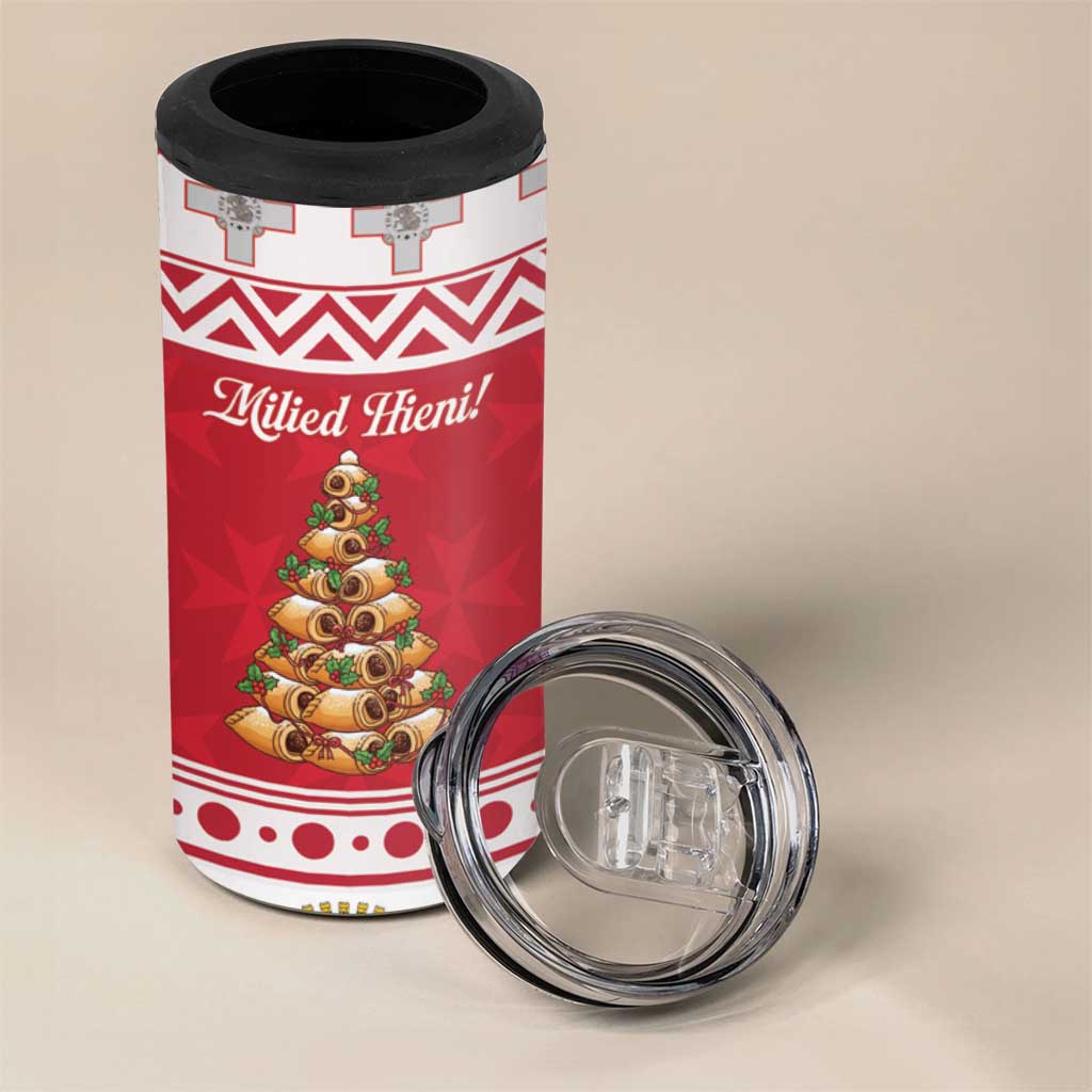 Traditional Maltese Imqaret Pastry 4 in 1 Can Cooler Tumbler Malta Imqaret Christmas Tree - Wonder Print Shop