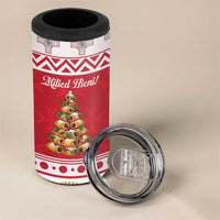 Traditional Maltese Imqaret Pastry 4 in 1 Can Cooler Tumbler Malta Imqaret Christmas Tree - Wonder Print Shop