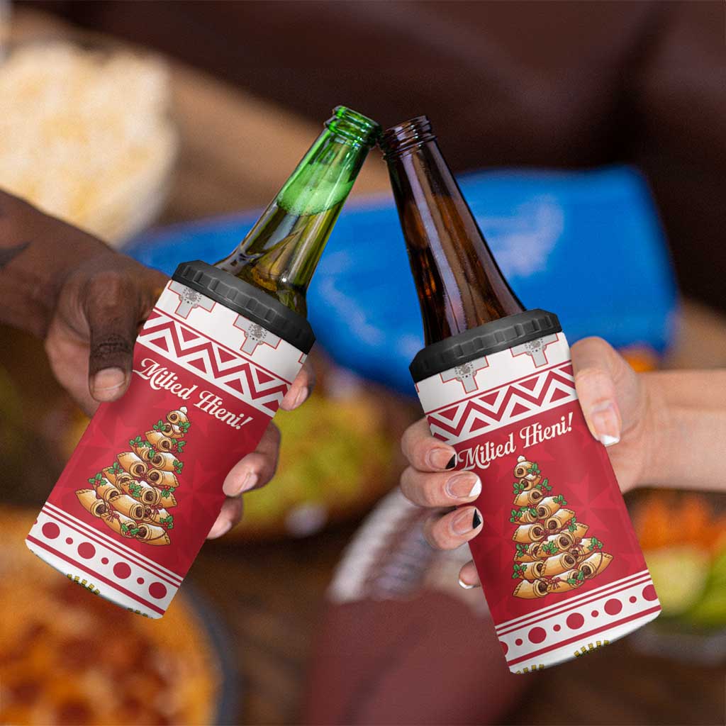 Traditional Maltese Imqaret Pastry 4 in 1 Can Cooler Tumbler Malta Imqaret Christmas Tree - Wonder Print Shop