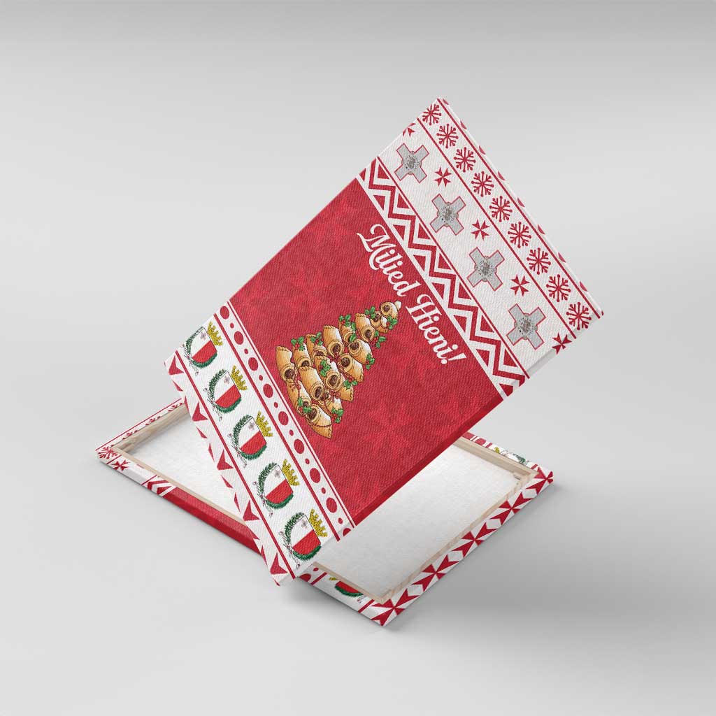 Traditional Maltese Imqaret Pastry Canvas Wall Art Malta Imqaret Christmas Tree - Wonder Print Shop