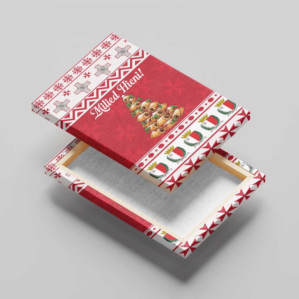 Traditional Maltese Imqaret Pastry Canvas Wall Art Malta Imqaret Christmas Tree - Wonder Print Shop