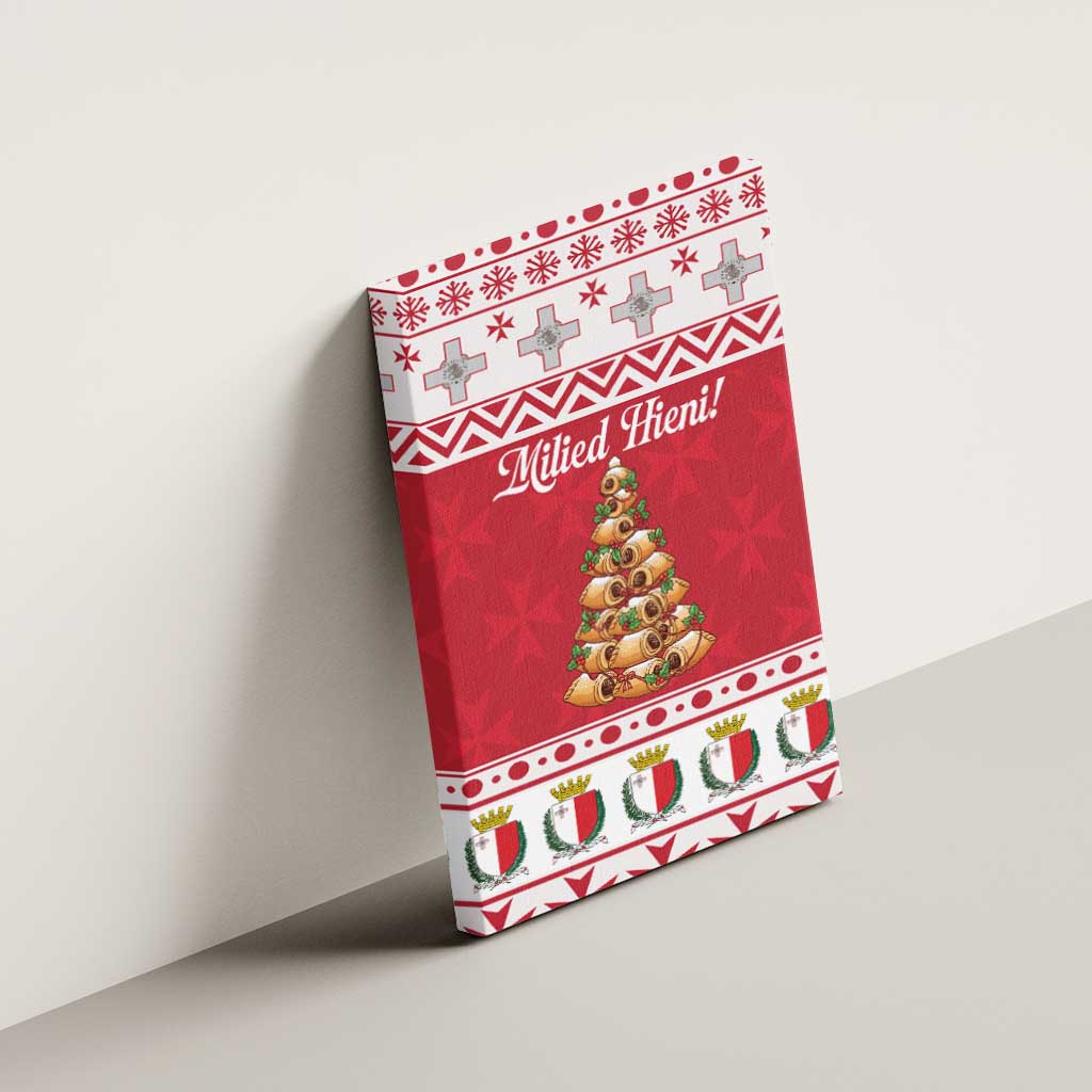 Traditional Maltese Imqaret Pastry Canvas Wall Art Malta Imqaret Christmas Tree - Wonder Print Shop