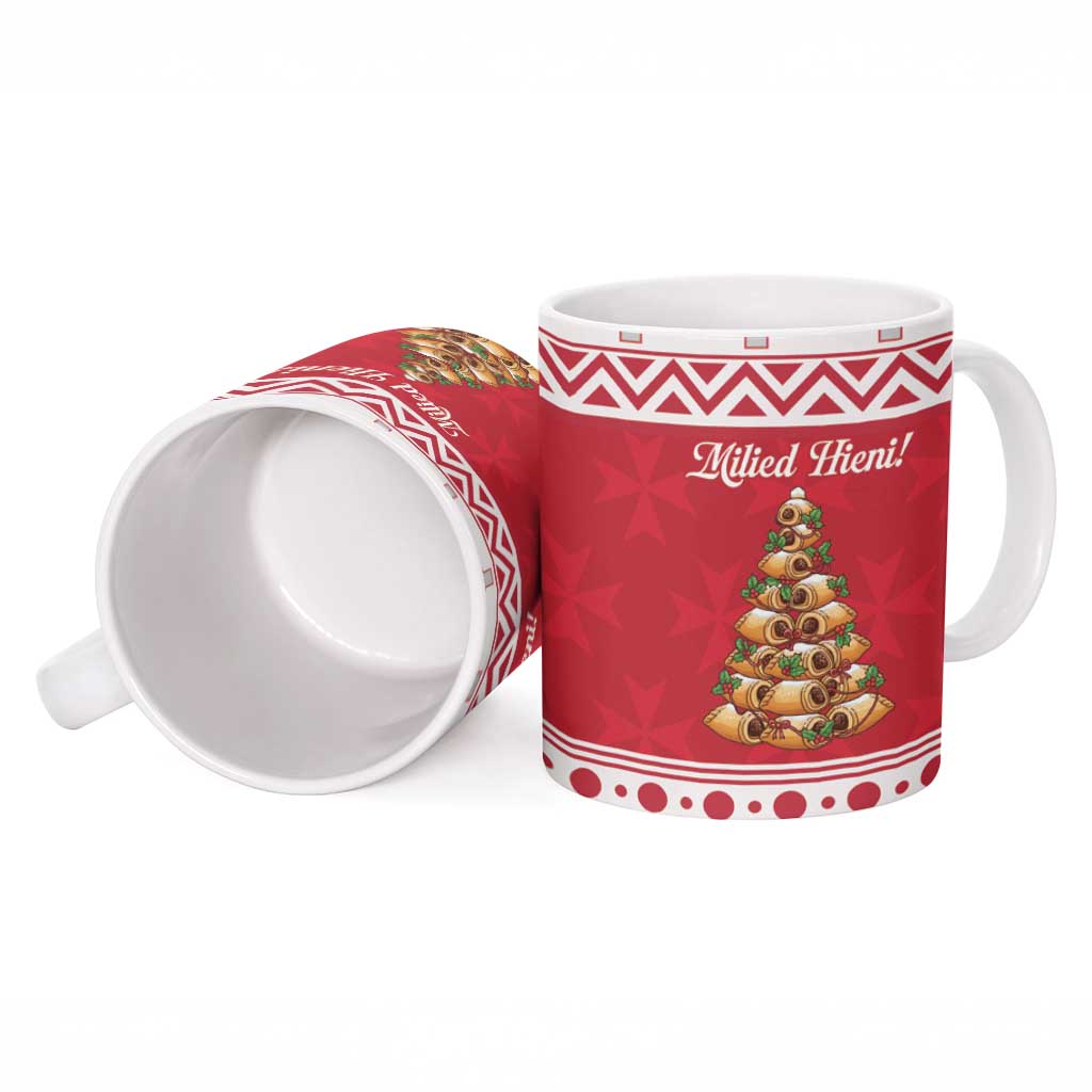 Traditional Maltese Imqaret Pastry Ceramic Mug Malta Imqaret Christmas Tree - Wonder Print Shop