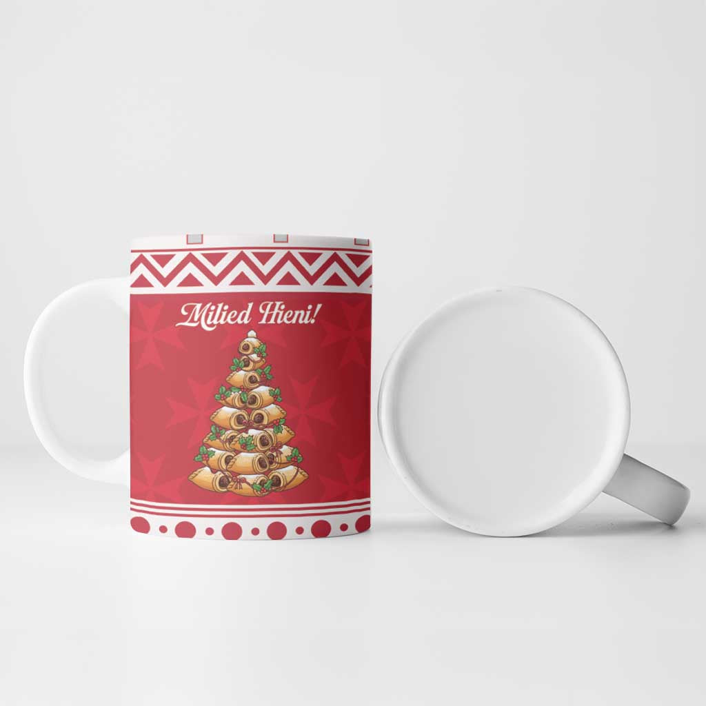 Traditional Maltese Imqaret Pastry Ceramic Mug Malta Imqaret Christmas Tree - Wonder Print Shop